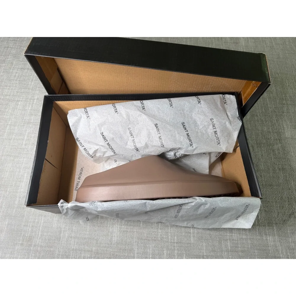 Saint Morta Flow Slide Taupe Mens Size 7 EUR 40 SMFLOWSL-TAUPE-7 New‎ in Box